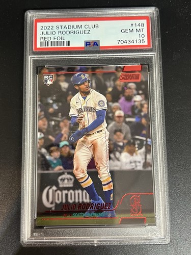 2022 Stadium Club Julio Rodriguez [Red Foil] #148 card