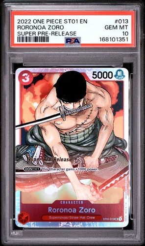 2022 Starter Deck 1: Straw Hat Crew Roronoa Zoro #ST01-013 card