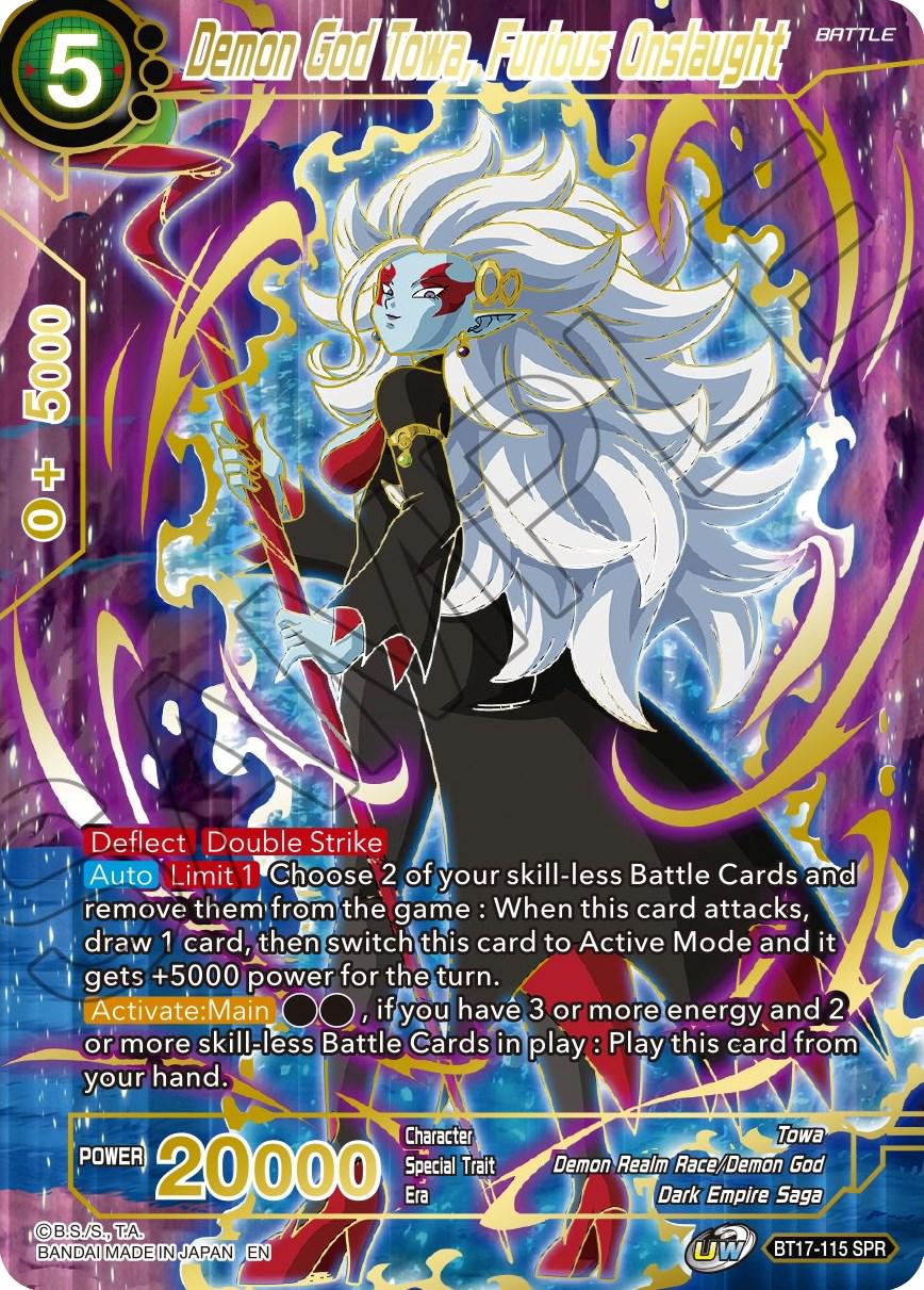 2022 Super Ultimate Squad Demon God Towa, Furious Onslaught [SPR] #BT17-115 card
