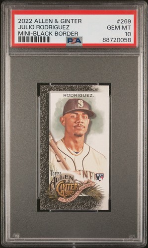 2022 Topps Allen & Ginter Julio Rodriguez [Mini Black Border] #269 card