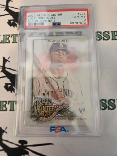 2022 Topps Allen & Ginter Julio Rodriguez [Silver Portrait] #221 card