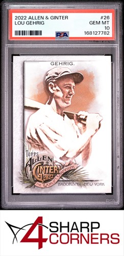 2022 Topps Allen & Ginter Lou Gehrig #26 card