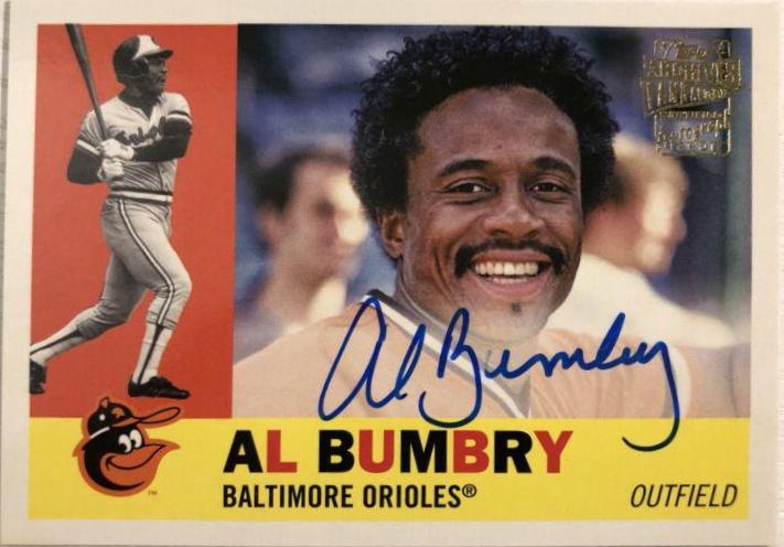 2022 Topps Archives 1960 Fan Favorites Autographs Al Bumbry #60FF-AB card