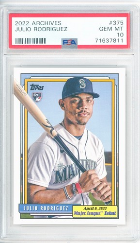 2022 Topps Archives Julio Rodriguez #375 card