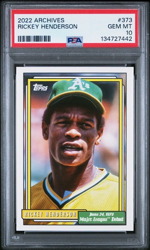 2022 Topps Archives Rickey Henderson #373 card