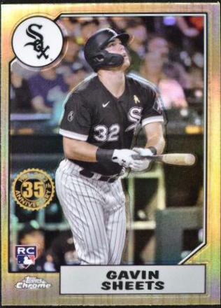 2022 Topps Chrome 1987 Gavin Sheets #87BC-20 card