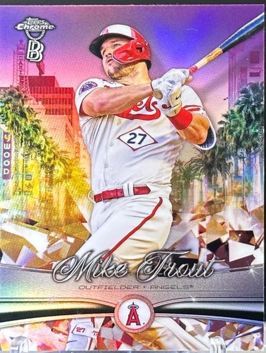 2022 Topps Chrome Ben Baller Ridin' Low Mike Trout #RL-3 card