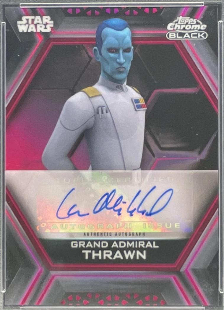 2022 Topps Chrome Black Autograph Design B Lars Mikkelsen [Red] #AB-LM card