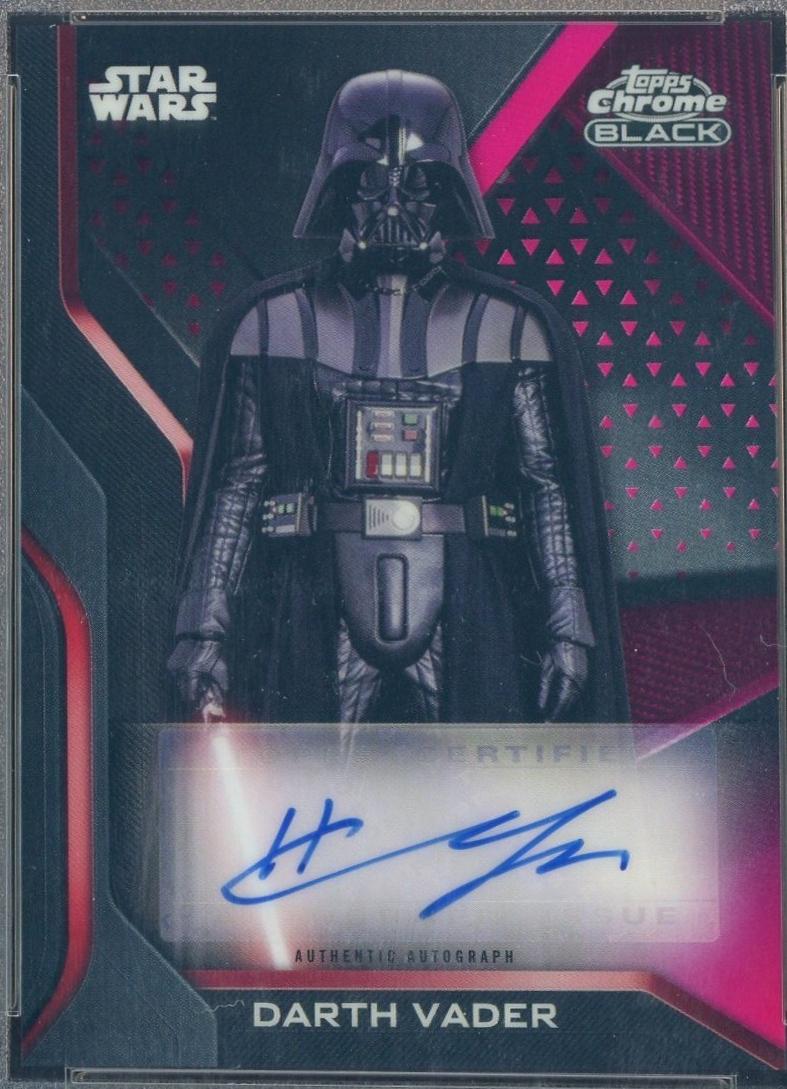 2022 Topps Chrome Black Autograph Hayden Christensen [Red] #A-HC card