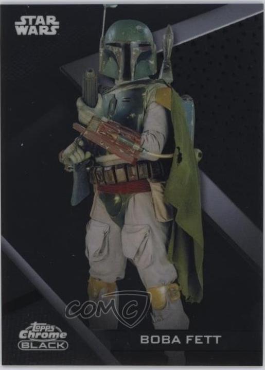 2022 Topps Chrome Black Boba Fett #9 card