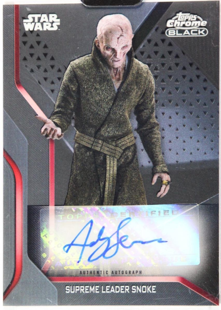 2022 Topps Chrome Black Dark Side Autograph Andy Serkis #DS-AS card