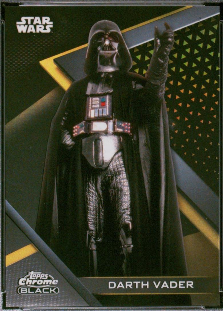 2022 Topps Chrome Black Darth Vader [Gold Refractor] #1 card