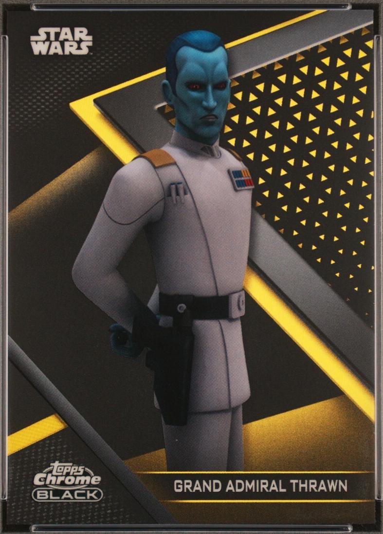 2022 Topps Chrome Black Grand Admiral Thrawn [Gold Refractor] #50 card