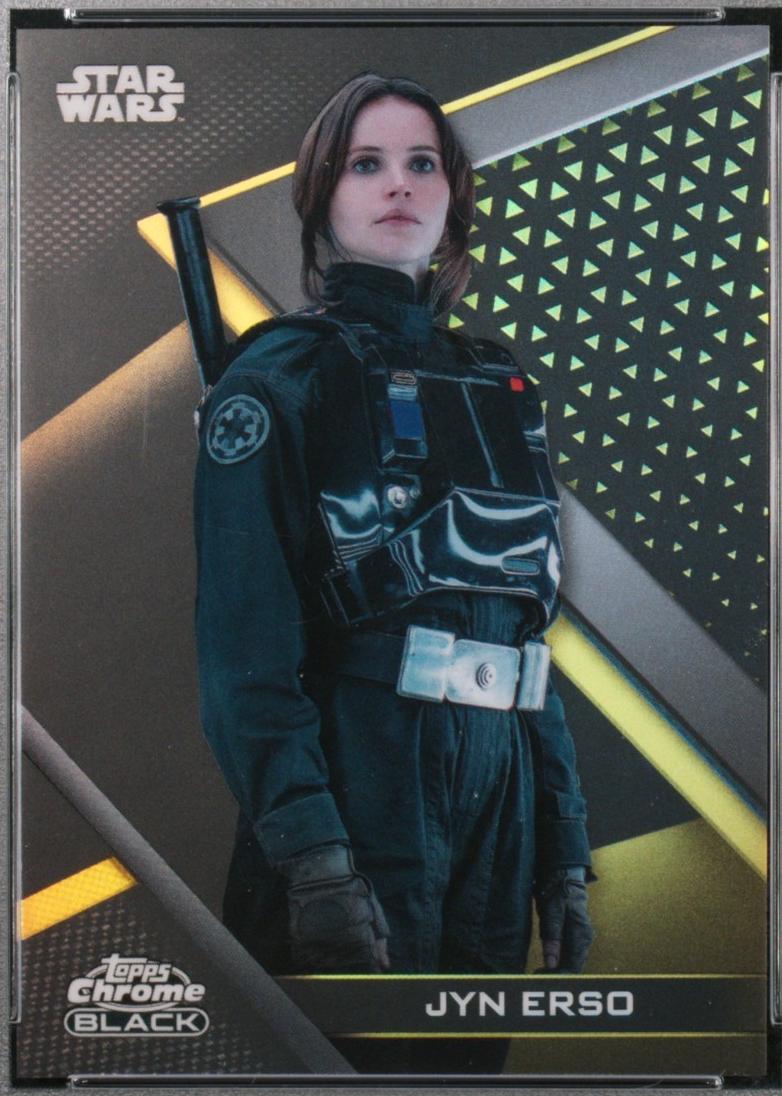 2022 Topps Chrome Black Jyn Erso [Gold Refractor] #71 card