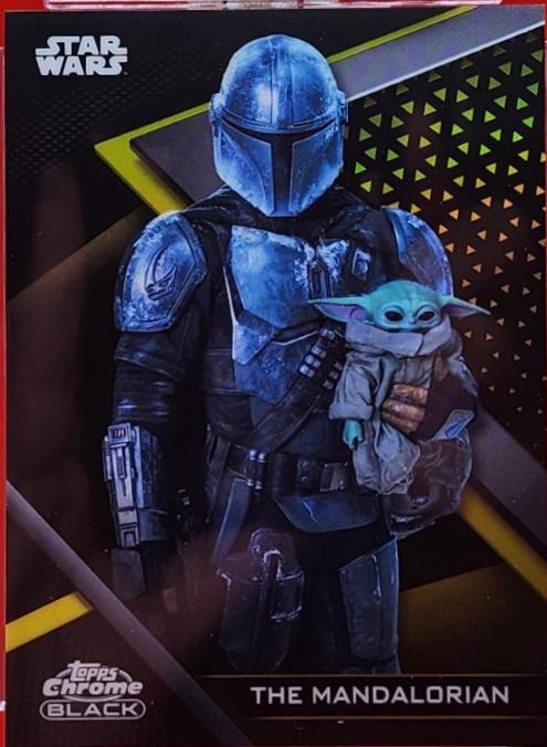 2022 Topps Chrome Black The Mandalorian [Gold Refractor] #12 card