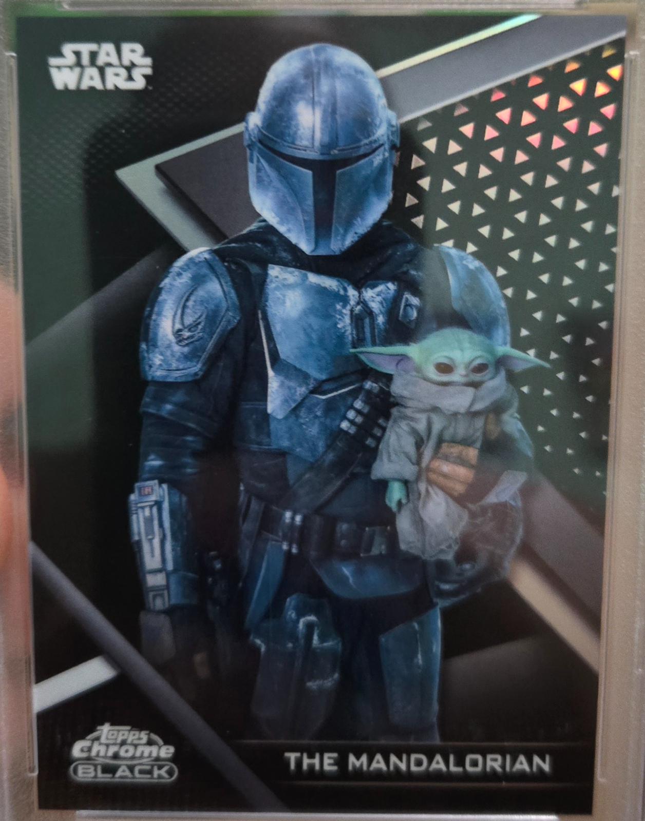 2022 Topps Chrome Black The Mandalorian [Refractor] #12 card
