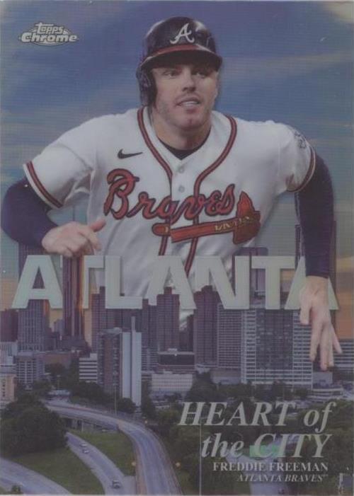 2022 Topps Chrome Heart of the City Freddie Freeman #HOC-5 card