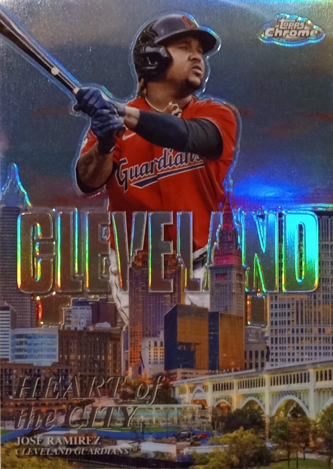 2022 Topps Chrome Heart of the City Jose Ramirez #HOC-7 card