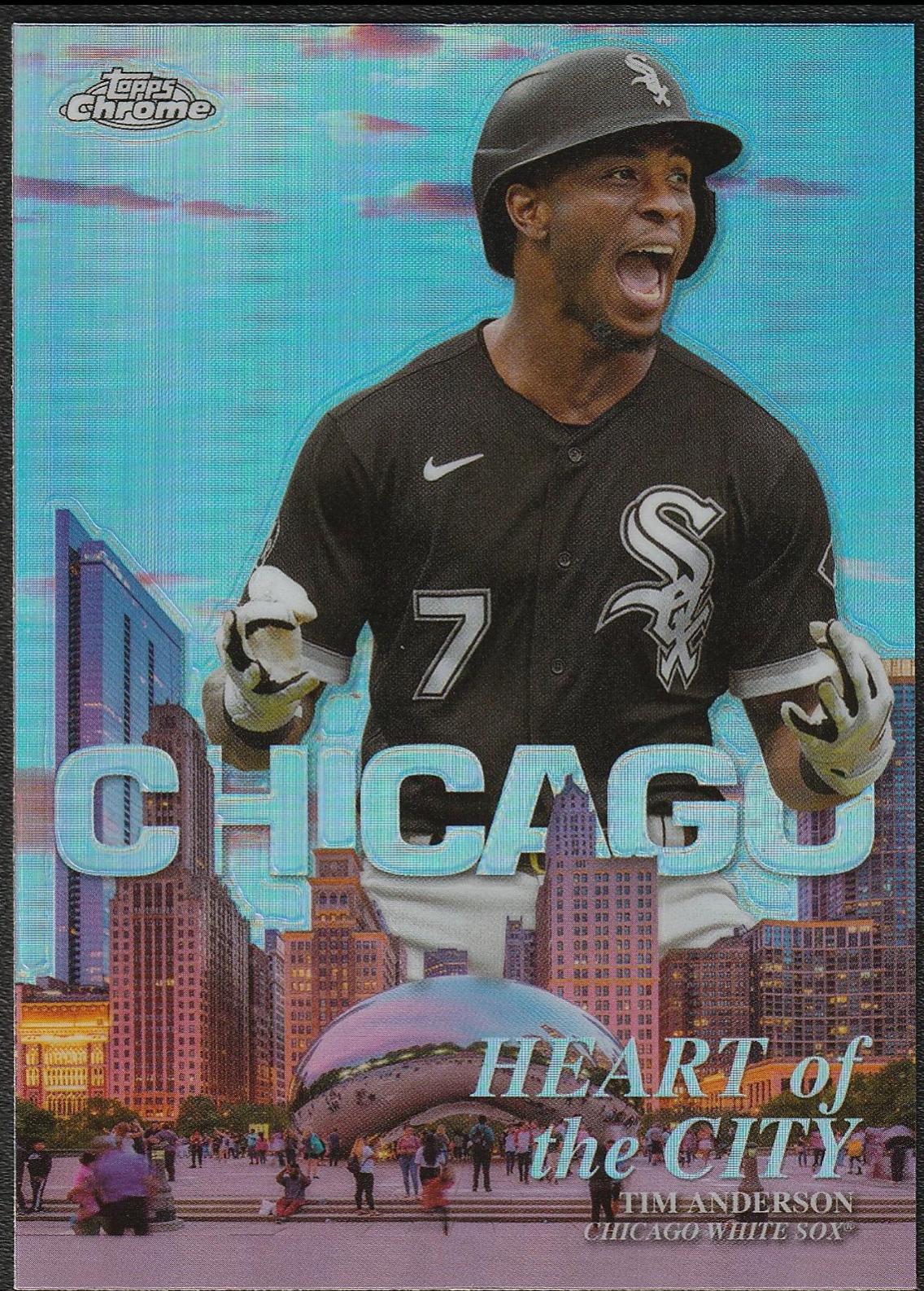 2022 Topps Chrome Heart of the City Tim Anderson #HOC-9 card