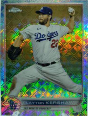 2022 Topps Chrome Logofractor Clayton Kershaw #23 card