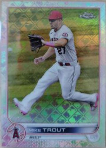 2022 Topps Chrome Logofractor Mike Trout #27 card