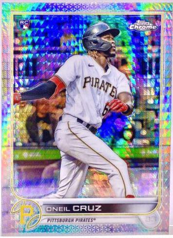 2022 Topps Chrome Oneil Cruz [Prism Refractor] #128 card