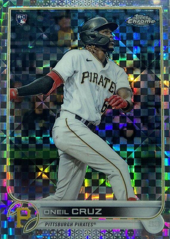 2022 Topps Chrome Oneil Cruz [Xfractor] #128 card