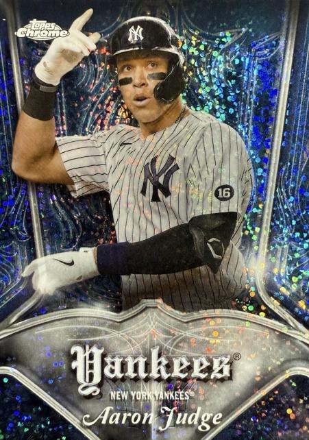 2022 Topps Chrome Pinstriped Aaron Judge #P-2 card