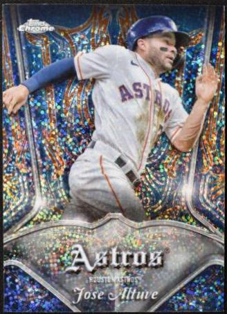2022 Topps Chrome Pinstriped Jose Altuve #P-3 card