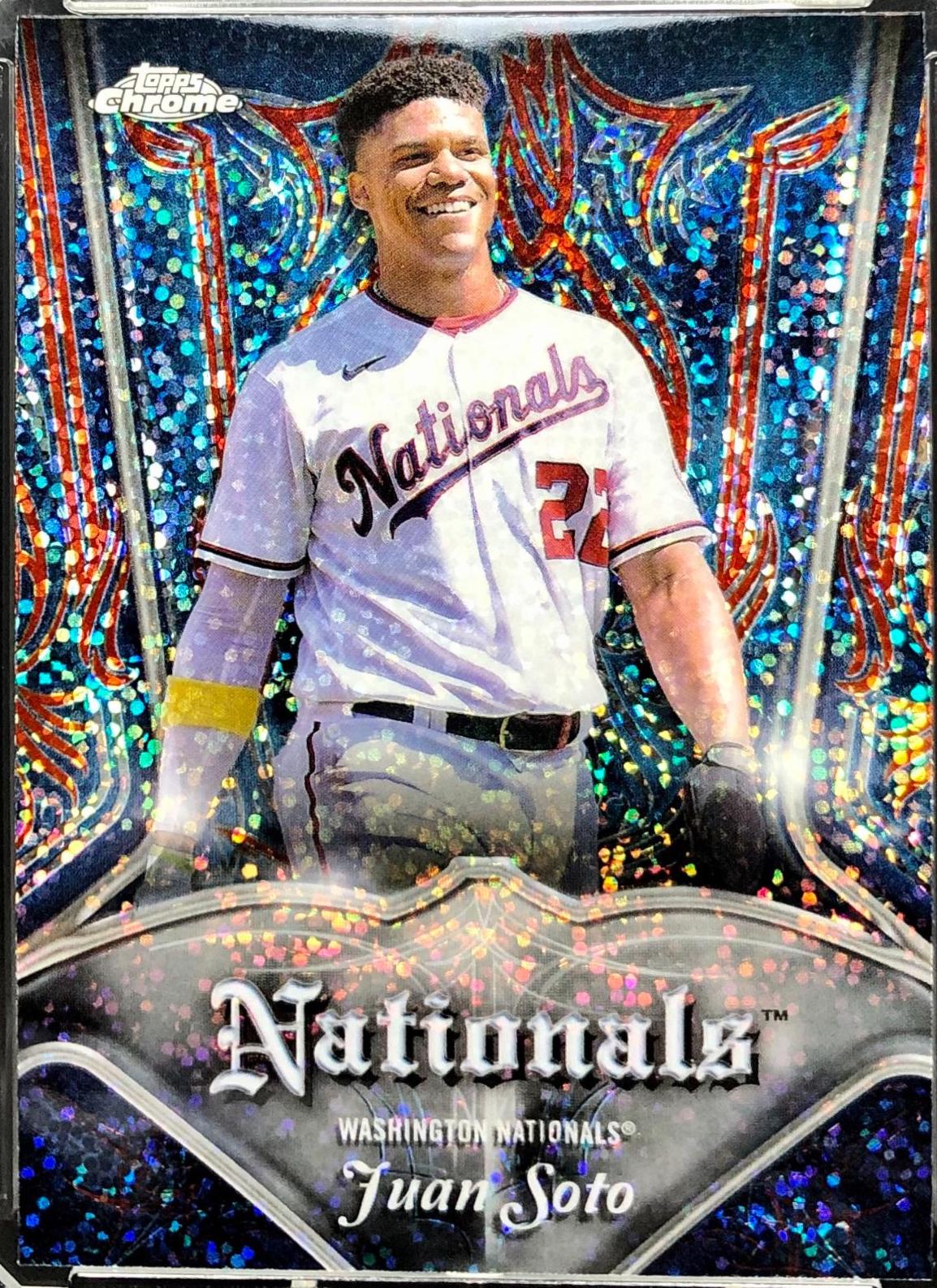 2022 Topps Chrome Pinstriped Juan Soto #P-9 card