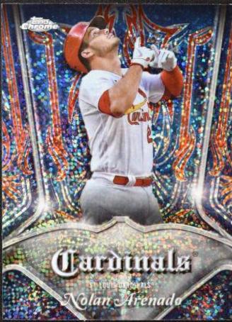 2022 Topps Chrome Pinstriped Nolan Arenado #P-4 card