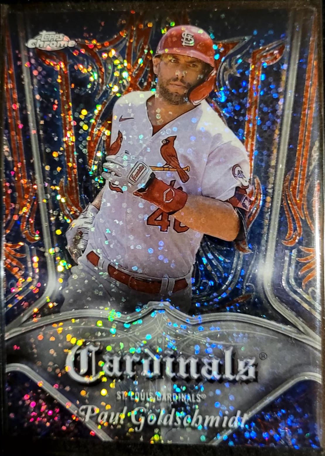 2022 Topps Chrome Pinstriped Paul Goldschmidt #P-12 card