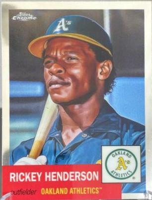 2022 Topps Chrome Platinum Anniversary Rickey Henderson #433 card
