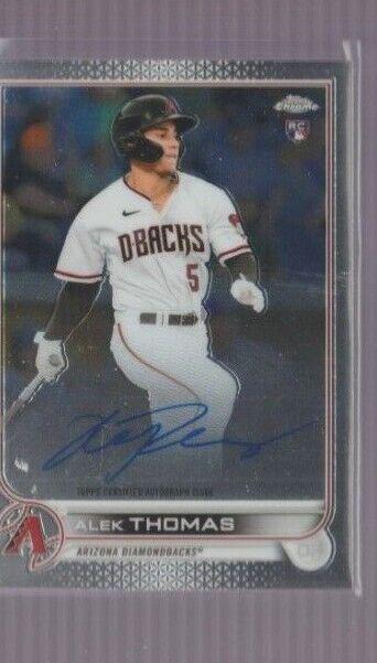 2022 Topps Chrome Rookie Autographs Alek Thomas #RA-AT card