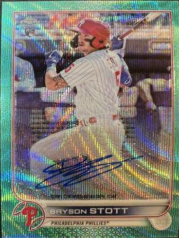 2022 Topps Chrome Rookie Autographs Bryson Stott [Refractor] #RA-BS card