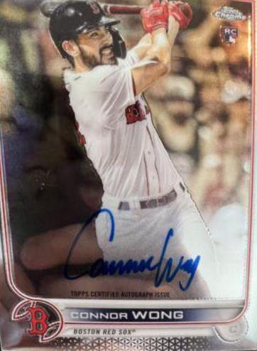 2022 Topps Chrome Rookie Autographs Connor Wong #RA-CW card