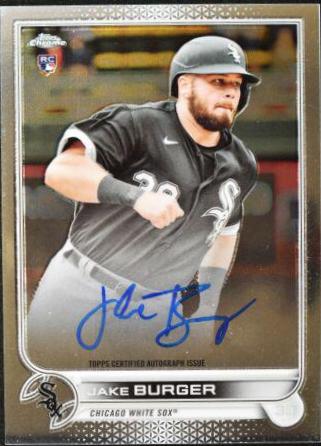2022 Topps Chrome Rookie Autographs Jake Burger #RA-JB card