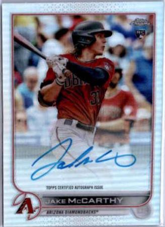 2022 Topps Chrome Rookie Autographs Jake McCarthy #RA-JMC card