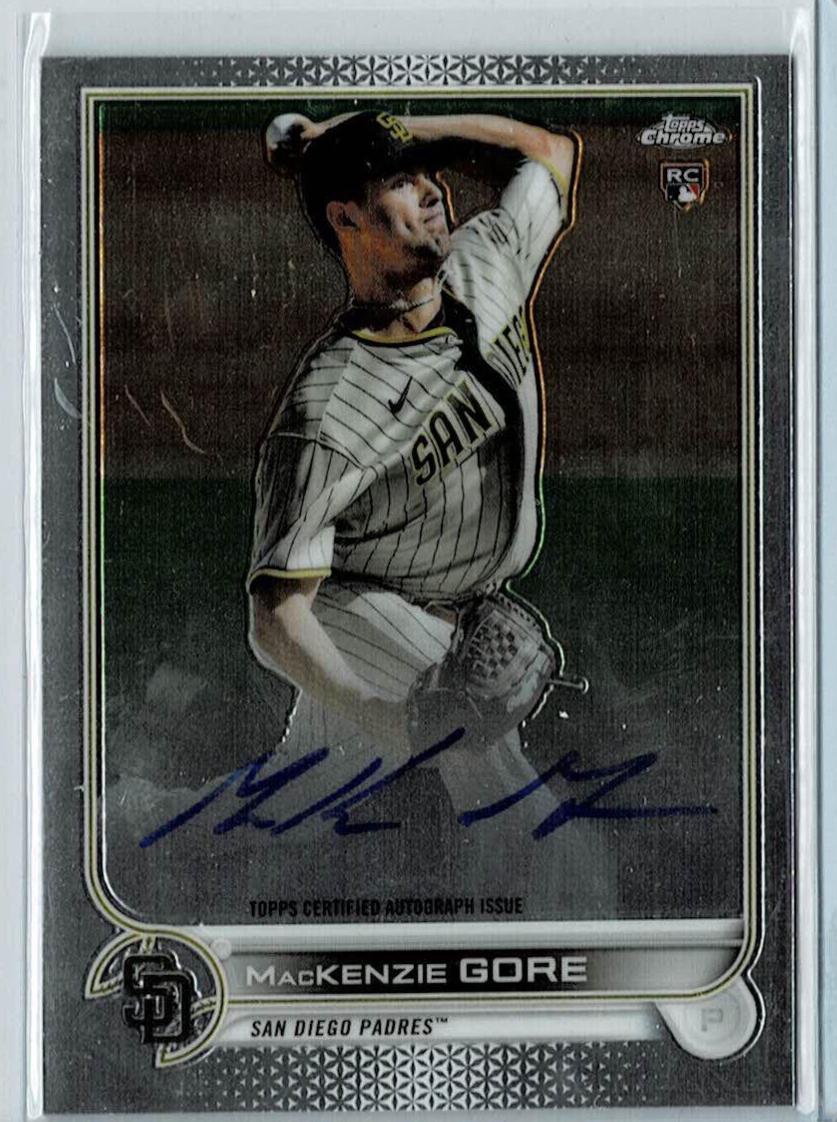 2022 Topps Chrome Rookie Autographs MacKenzie Gore #RA-MG card