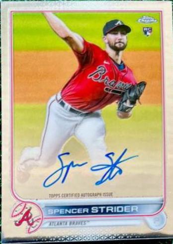 2022 Topps Chrome Rookie Autographs Spencer Strider #RA-SS card