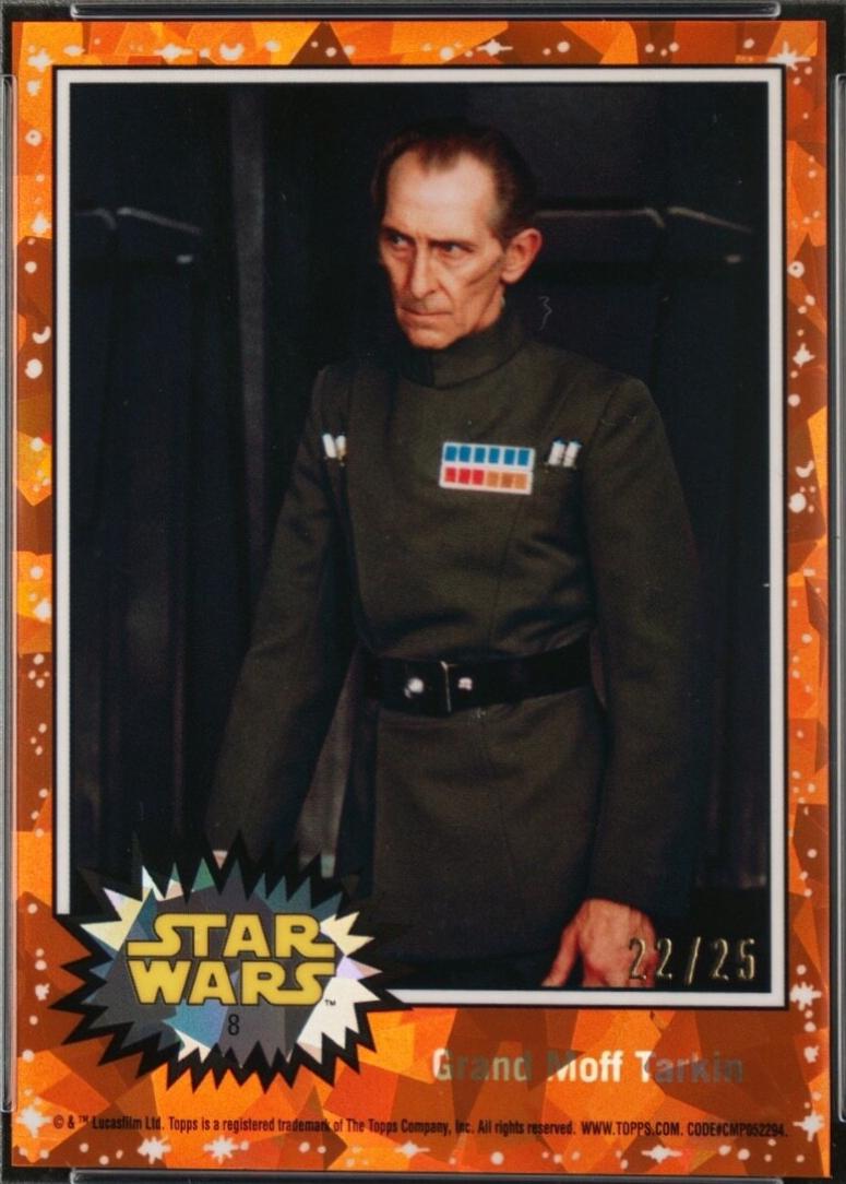 2022 Topps Chrome Sapphire Grand Moff Tarkin [Orange] #8 card