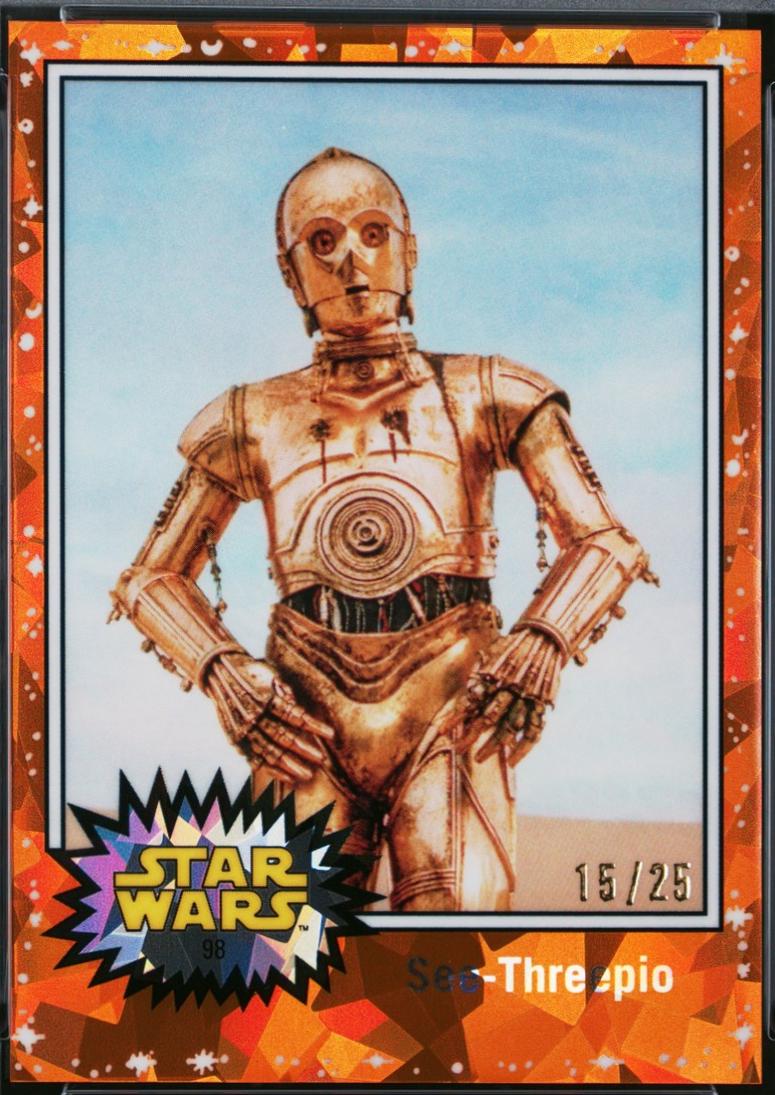 2022 Topps Chrome Sapphire See-Threepio [Orange] #98 card