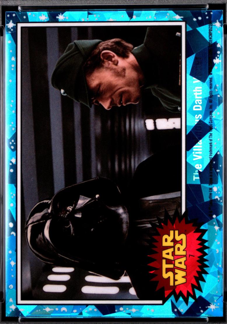2022 Topps Chrome Sapphire The Villainous Darth Vader #7 card