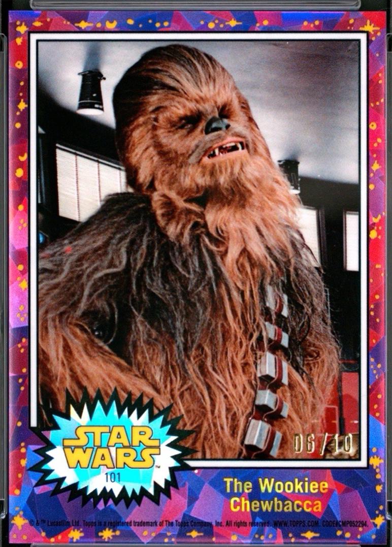 2022 Topps Chrome Sapphire The Wookiee Chewbacca [Purple] #101 card