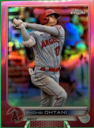 2022 Topps Chrome Shohei Ohtani [Pink Refractor] #1 card
