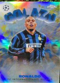 2022 Topps Chrome UEFA Club Competitions Golazo Ronaldo #G-20 card