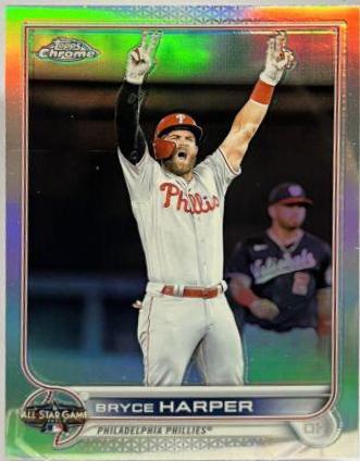 2022 Topps Chrome Update All Star Game Bryce Harper #ASGC-47 card