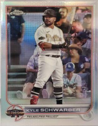 2022 Topps Chrome Update All Star Game Kyle Schwarber #ASGC-32 card