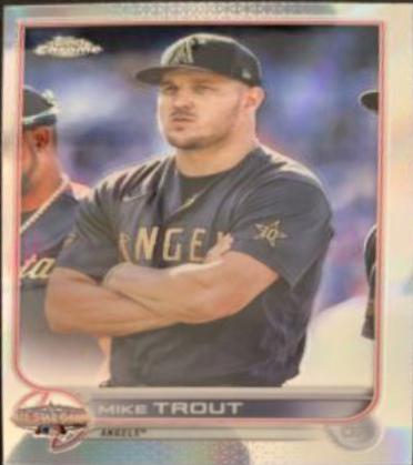 2022 Topps Chrome Update All Star Game Mike Trout #ASGC-1 card
