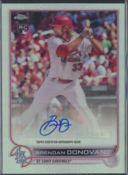2022 Topps Chrome Update Autographs Brendan Donovan #AC-BDO card